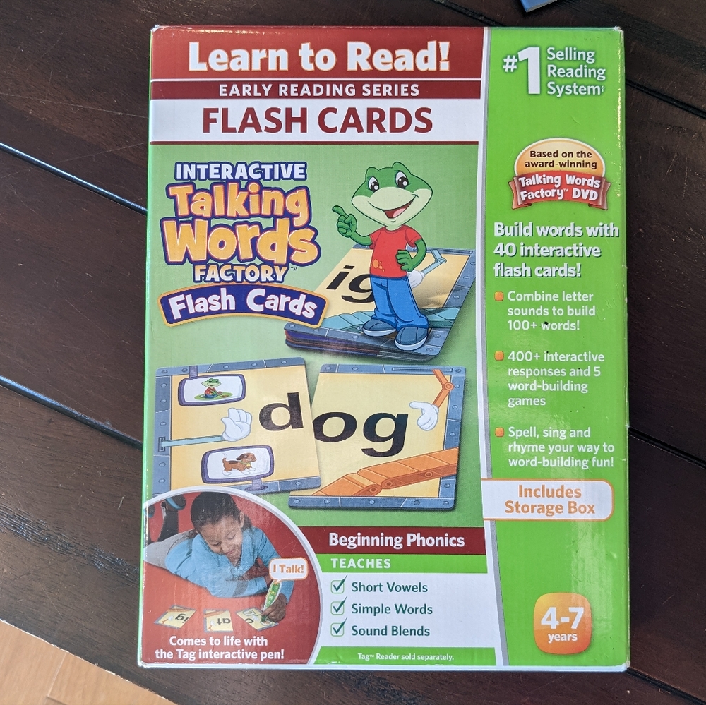 Leap Frog Talking Words Factory Flash Cards